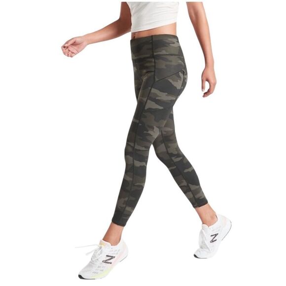 Athleta Dark Camo Contender Tights Size Small - Picture 3 of 13